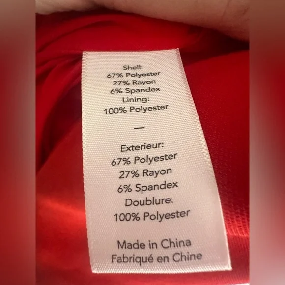 Likely Sunset Gown Drape Sleeve Ruffled Hem in Scarlet Red Sz 6 - Picture 9 of 9